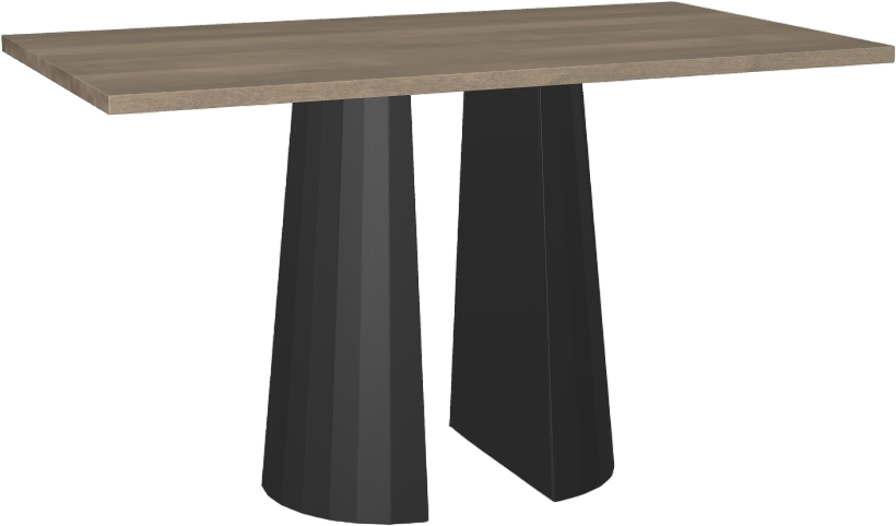 Amisco Customizable Gemma Solid Birch 72" Bar Height Table
