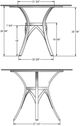 Amisco Customizable Kai 36" Glass Top Round Table-1