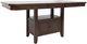Jofran Inc. Manchester Merlot Rectangular High-Low Dining Table-0