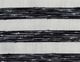 Homelegance® Easley Black/White Striped Pouf-4