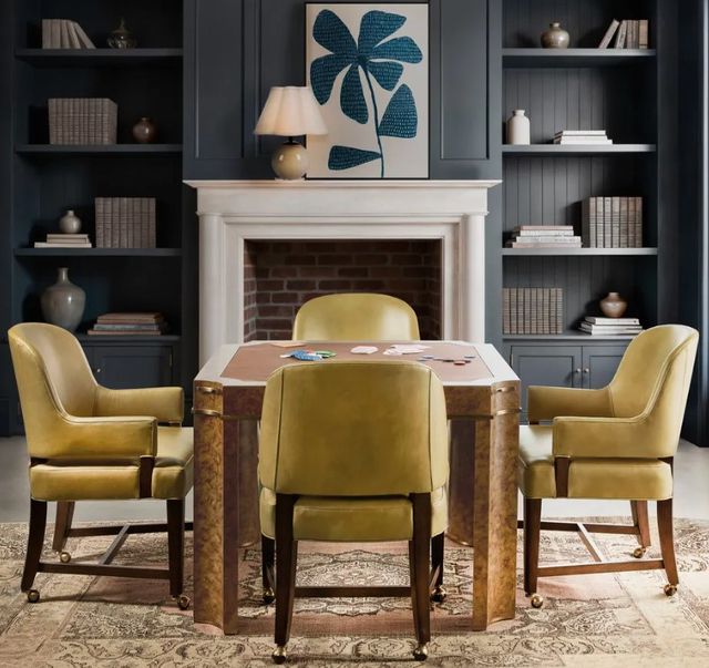 Hooker® Furniture Archives Dark Blond/Walnut Dining Game Chair-1