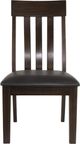 Signature Design by Ashley® Haddigan Dark Brown Upholstered Dining Side Chair-1