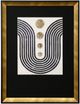 Stylecraft Black/Gold/White Framed Print-0