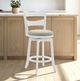 Armen Living Blair Fog/Gray Swivel Counter Stool-2