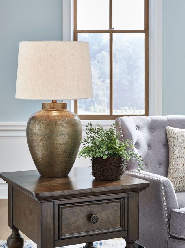 Signature Design by Ashley® Madney Antique Gold Table Lamp-3