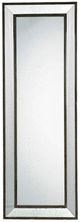 A & B Home Silver Leaf Beaded Leaner Mirror-0