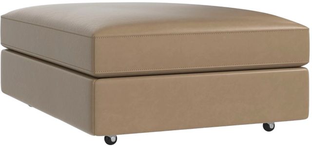 Bassett® Furniture Danbury Brown Medium Square Storage Ottoman-0