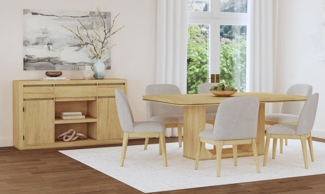 Elements International Rosalie Dining Table - Thumbnail 2