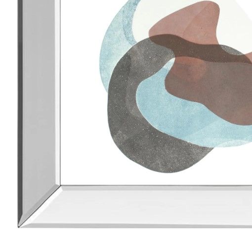 Classy Art Homage to Eames VII by Rob Delamater Mirrored Frame Wall Art-1