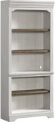 Intercon Drake French Oak/Rustic Gray Bunching Bookcase-0
