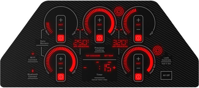 GE Profile™ 36" Black Built-In Electric Cooktop-3