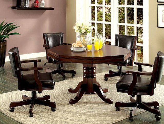 Furniture of America® Rowan Cherry Game Table-2