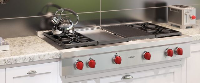 Wolf® 48" Liquid Propane Stainless Steel Rangetop-1
