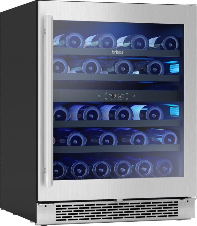 Zephyr Brisas 24" 4.8 Cu. Ft Stainless Steel Wine Cooler-1