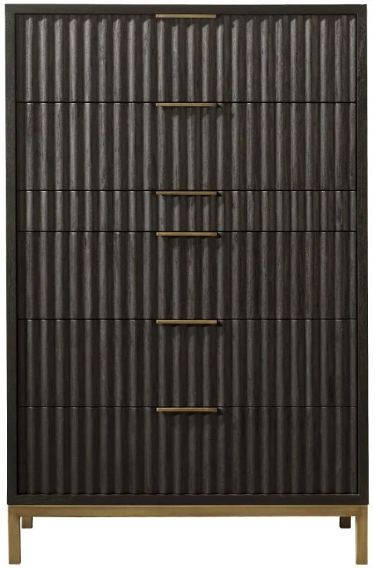 Modus Furniture Kentifield Black Drifted Oak Chest-2