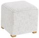 Forty West Beckham Black Check Ottoman-0