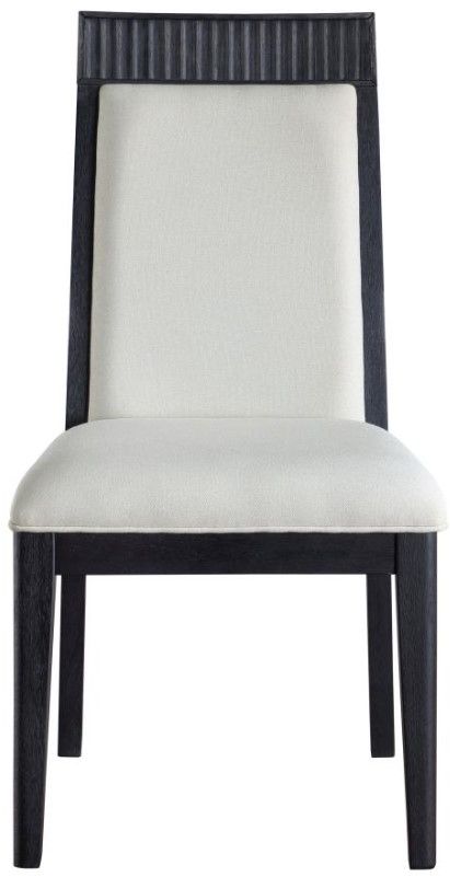 Coaster® Brookmead 7-Piece Black/Ivory Leaf Dining Set-4