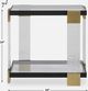 Uttermost® Bendena Glass Top Side Table with Brass Base-2