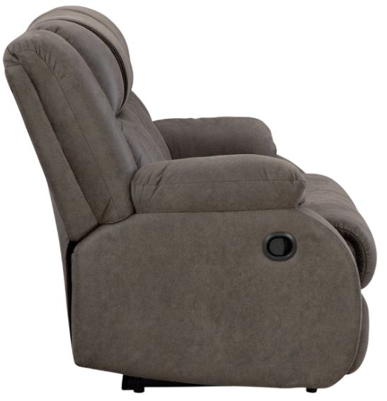 Signature Design by Ashley® First Base Gunmetal Manual Reclining Loveseat-3