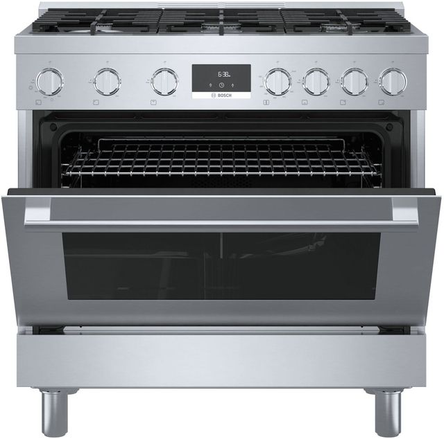 Bosch® 800 Series 36" Stainless Steel Pro Style Gas Range-3