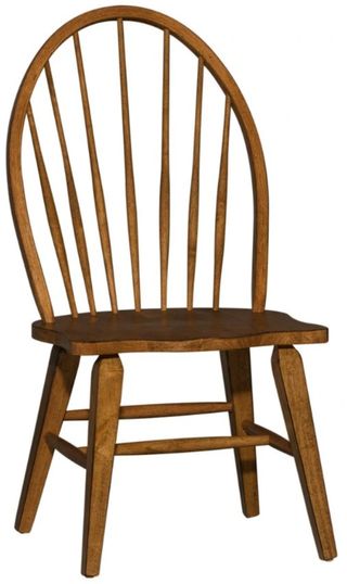 Liberty Furniture Hearthstone Ridge Tobacco Windsor Back Side Chair