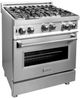 ZLINE 30" Stainless Steel Pro Style Gas Range-3