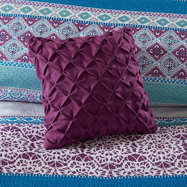 Olliix by Intelligent Design Joni Purple Full/Queen Comforter Set-4