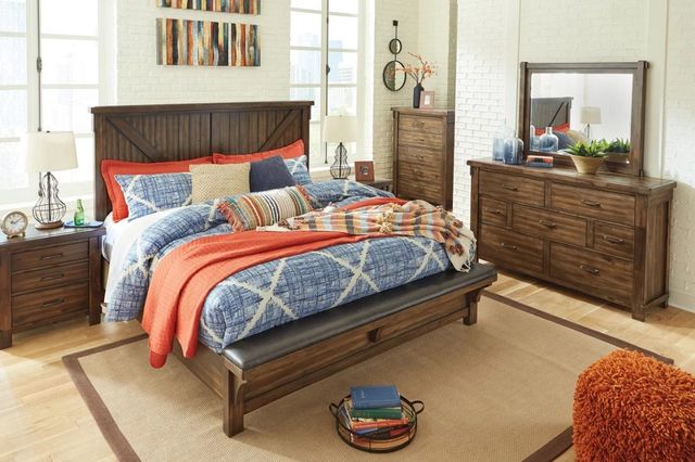 Signature Design by Ashley® Lakeleigh 2-Piece Brown Queen Panel Bed Set-3