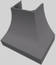 Vent-A-Hood® Designer Series 36" Gunsmoke Wall Mounted Range Hood-4