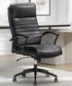 Parker House® Smooth Black Leather Desk Chair-1