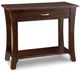 Handstone Customizable Yorkshire Maple Sofa Table with Shelf and 1 Drawer-0