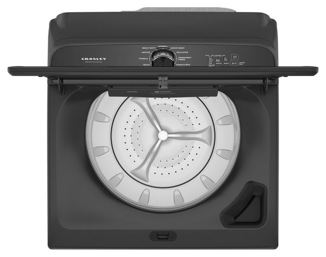 Crosley® Professional 5.3 Cu. Ft. Volcano Black Impeller Top Load Washer-1