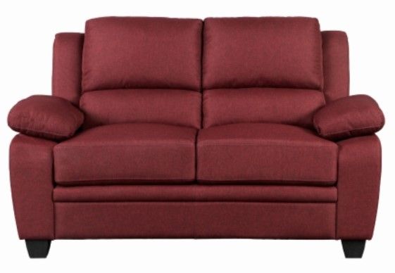 Mazin Furniture Darien Red Loveseat-1