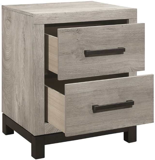 Homelegance® Zephyr Gray/Light Gray Nightstand-3