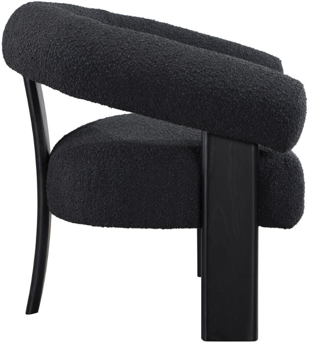 Meridian Furniture Winston Black Boucle Accent Chair-2
