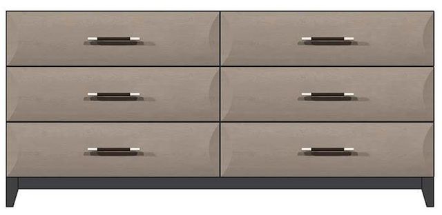 Country View Woodworking Customizable American Modern 72" 6-Drawer Solid Wood Legs Dresser-0