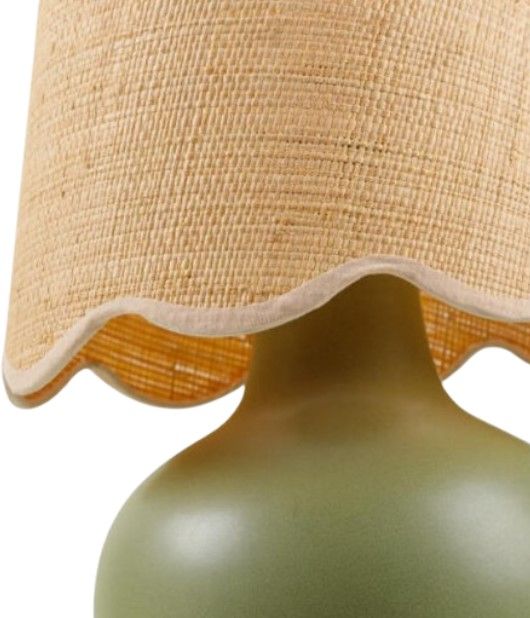 Surya Stella Dark Glazed Green Table Lamp-1