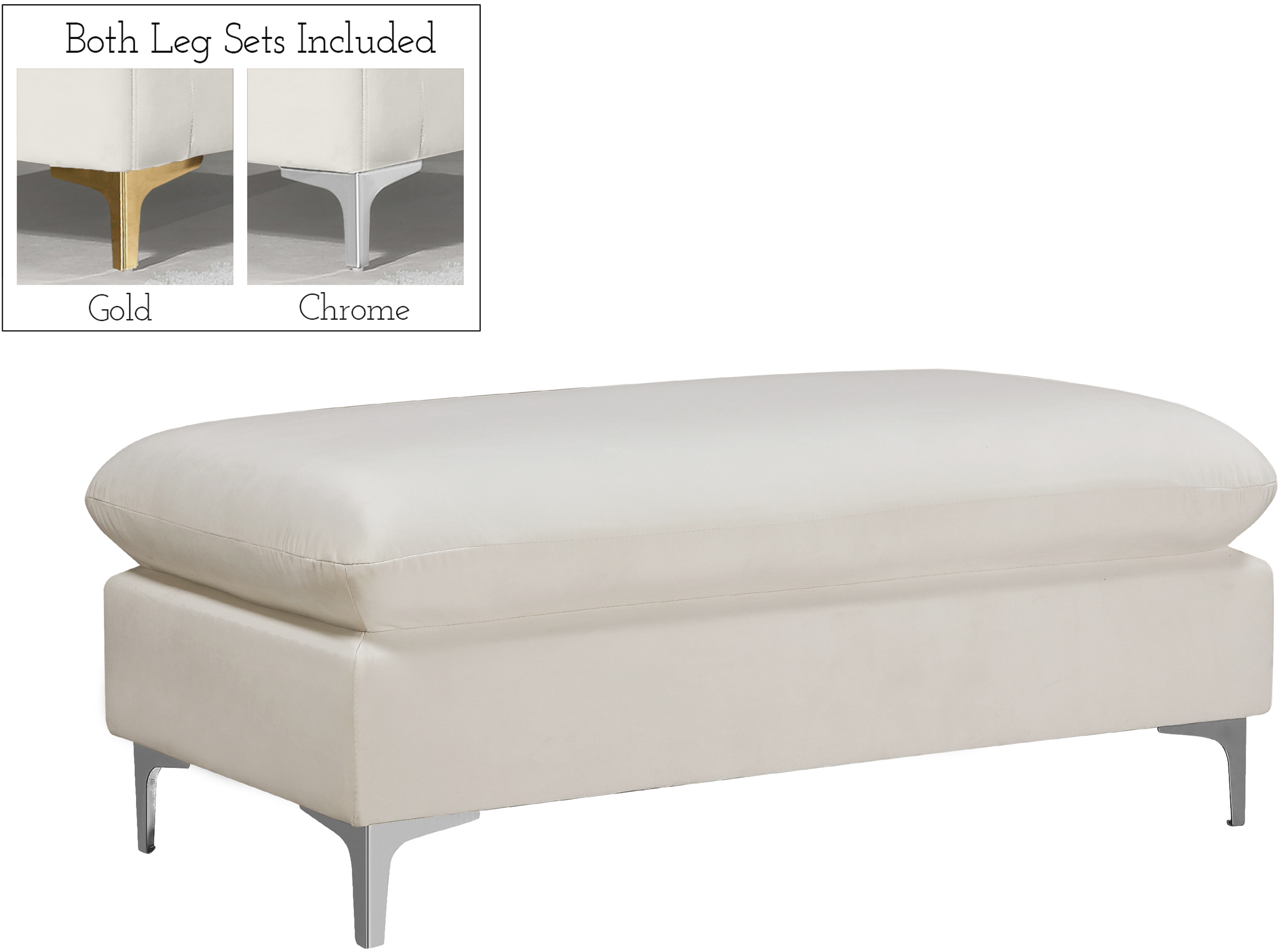 Meridian Furniture Naomi Ottoman