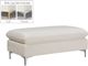 Meridian Furniture Naomi Cream Velvet Ottoman-4