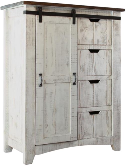 International Furniture Direct Pueblo White Chest-0