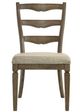 ACME Furniture Parfield 2-Piece Beige/Weathered Oak Side Chair Set-3