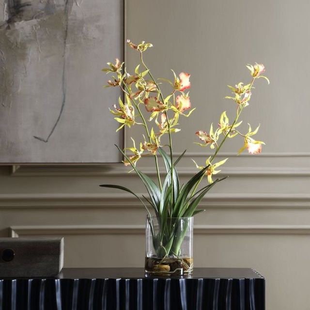 Uttermost® Spider Green/Yellow Orchid-1