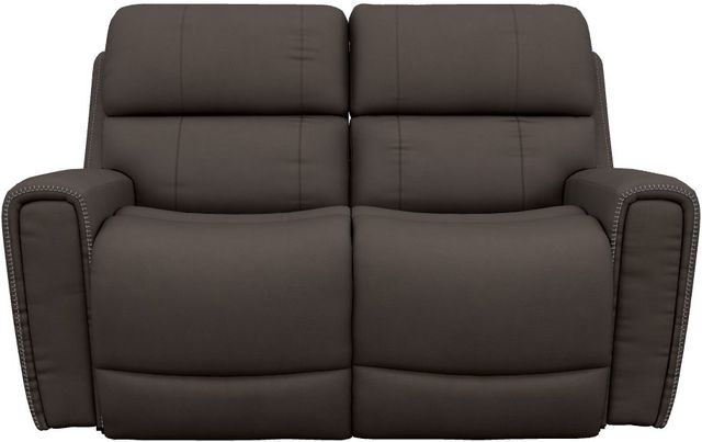 La-Z-Boy® Apollo Slate Leather Manual Reclining Loveseat-1