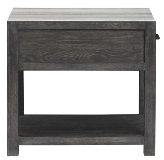 Magnussen Home® Plum Creek Ravenwood Black End Table with Marble Top-2