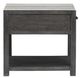Magnussen Home® Plum Creek Ravenwood Black End Table with Marble Top-2