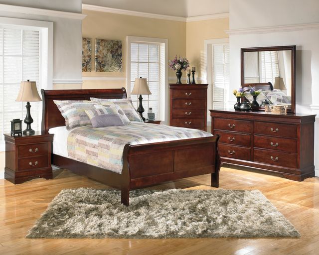 Signature Design by Ashley® Alisdair Dark Brown Full Sleigh Rails-4
