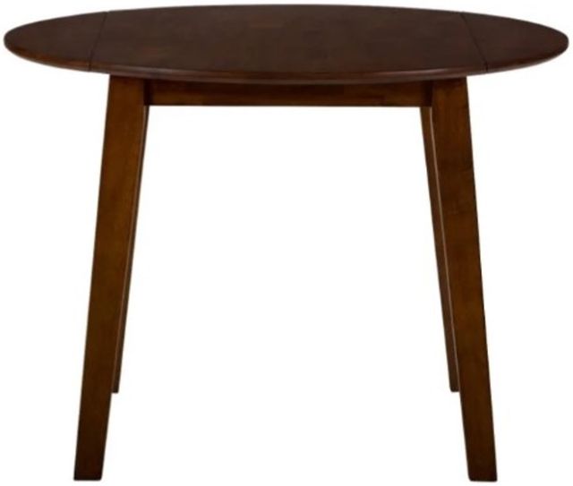 Jofran Inc. Simplicity Espresso Round Drop Leaf Dining Table-2