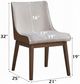 ACME Furniture Ginny 2-Piece Brown/Walnut/White Side Chair Set-2