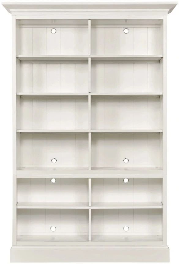 Hammary® Structures White Double Bookcase-0