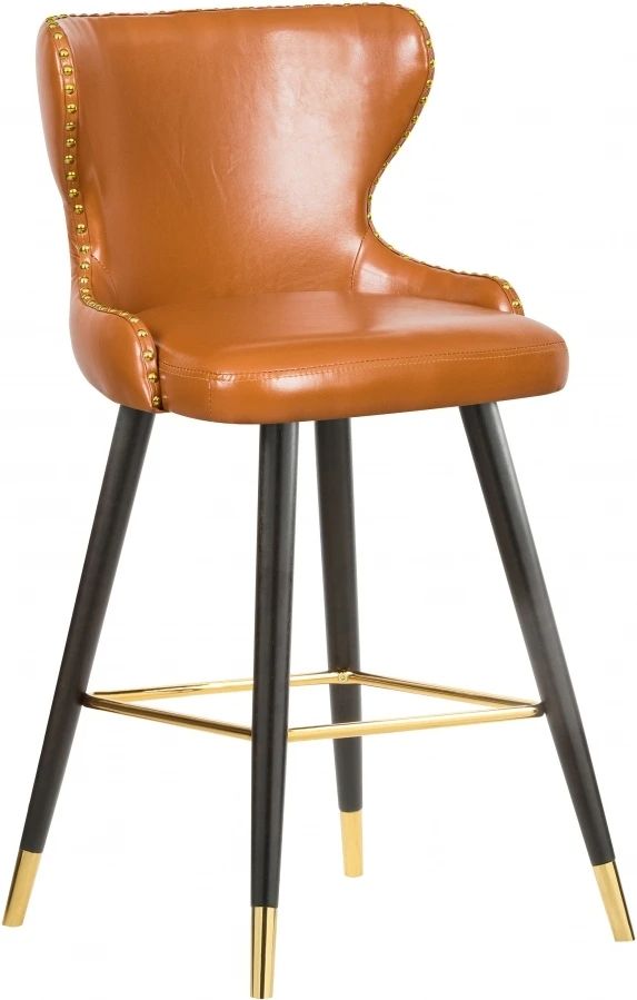 Meridian Furniture Hendrix Cognac Leather Counter Stool-0